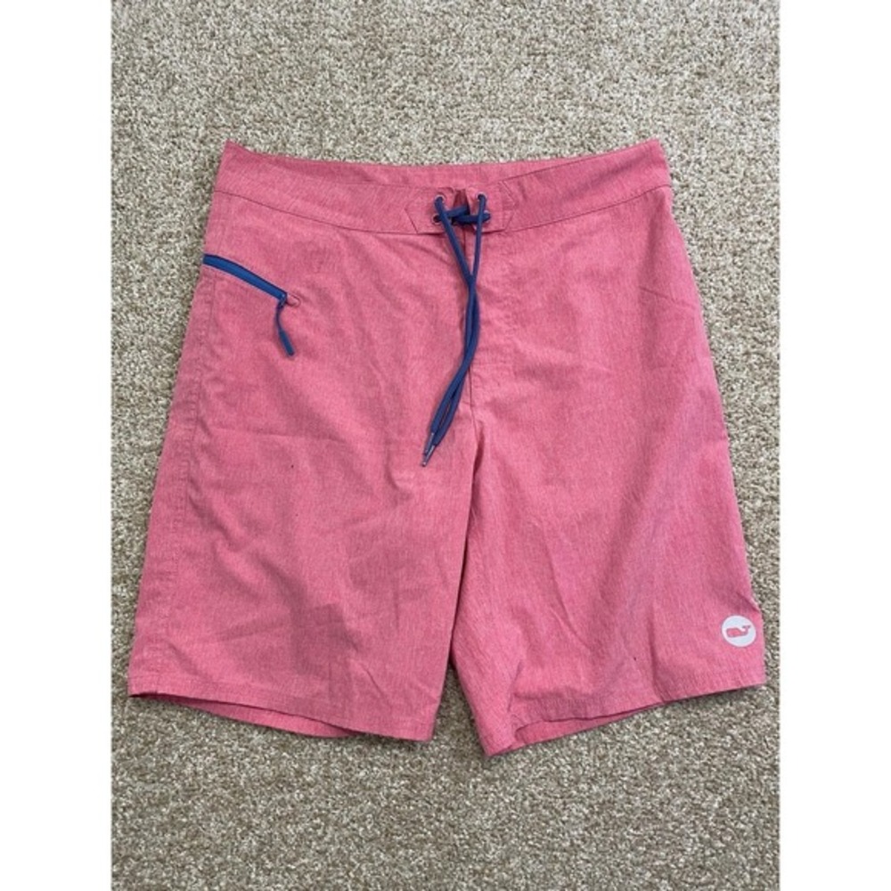 Vineyard Vines Swim Trunks Mens 30 Solid Print Logo Shorts Whale Performance